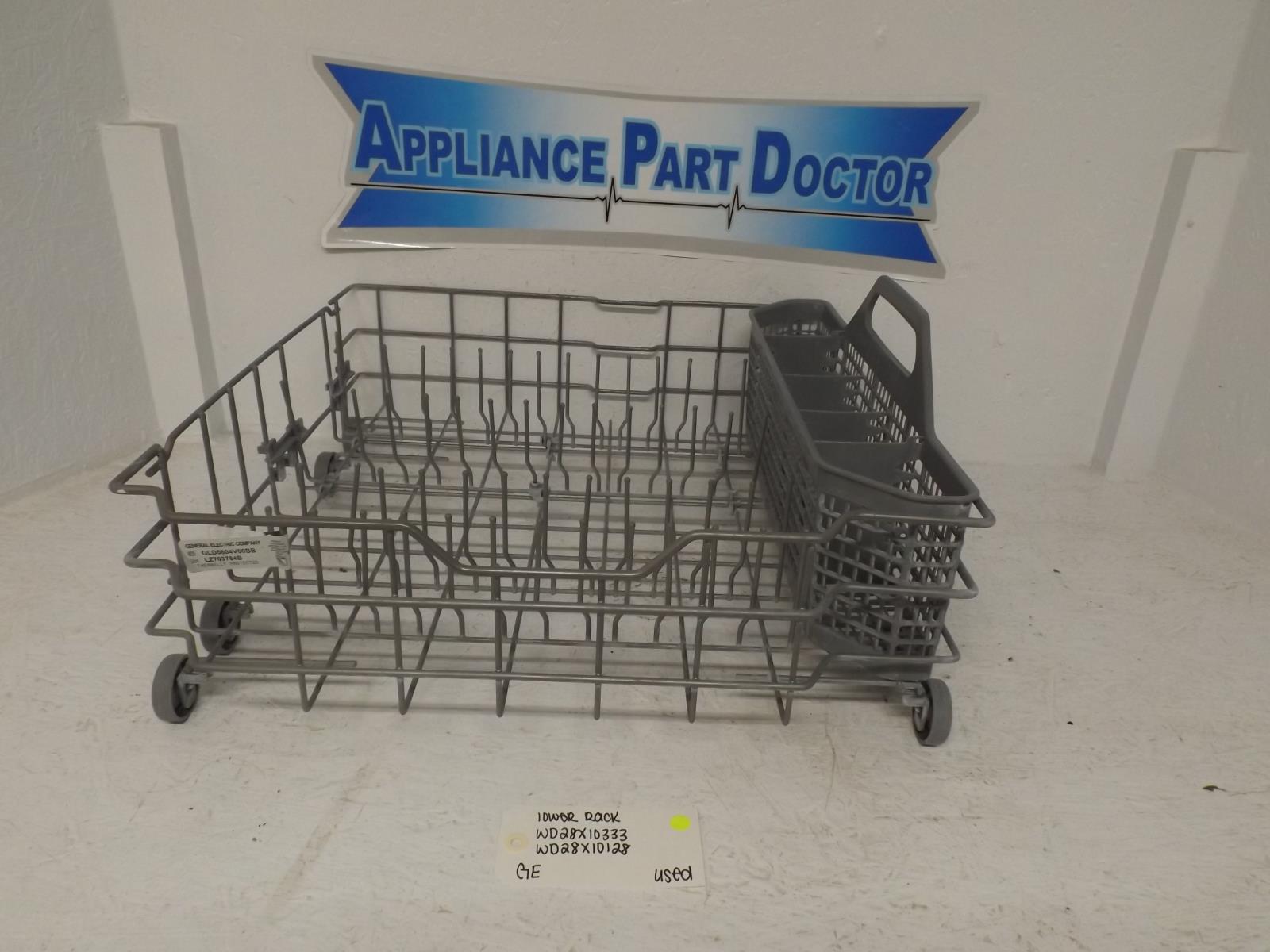 GE Dishwasher WD28X10333 WD28X10128 Lower Rack Used GE Dishwasher WD28X10333 WD28X10128 Lower Rack Used